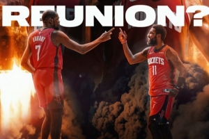 美媒發(fā)問(wèn)：我們是否有可能看到杜蘭特和歐文在火箭重聚??？