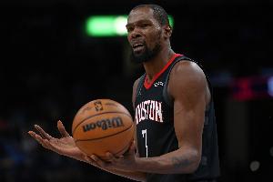 正負值+19！杜蘭特半場(chǎng)砍20+3&連續第30場(chǎng)對開(kāi)拓者砍20+ 歷史第一