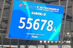 朱藝：遼超總決賽5.5萬(wàn)人，系今年蘇超外觀(guān)眾人數最高的業(yè)余比賽