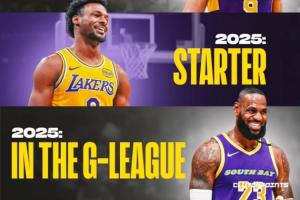 角色互換！24年老詹首發(fā)布朗尼G聯(lián)盟 今天布朗尼首發(fā)老詹在G聯(lián)盟