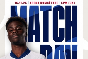 收官戰！英格蘭發(fā)布對陣阿爾巴尼亞海報：薩卡單人出鏡