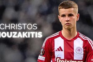 斯基拉：多隊有意18歲中場(chǎng)穆扎基蒂斯，奧林匹亞科斯要價(jià)3000萬(wàn)歐