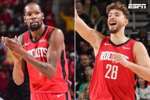 9勝3負！美媒：杜蘭特+申京合砍65分 火箭看起來(lái)很恐怖