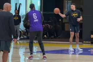 期待賽季首秀！NBA官推曬詹姆斯訓練片段：老詹加練投籃！