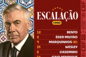 巴西友誼賽首發(fā)：維尼修斯、羅德里戈出戰，小將埃斯特旺在列