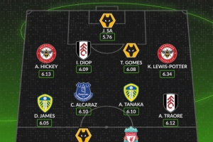 WhoScored本賽季英超評分最低陣容：伊薩克、特勞雷、田中碧在列