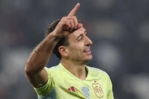 西班牙隊史105年來(lái)首人！奧亞薩瓦爾連續9場(chǎng)比賽有進(jìn)球或助攻