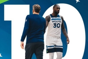 不聲不響！森林狼過(guò)去20年第三次前15場(chǎng)10勝 兩次是在芬奇麾下