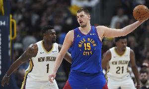 拿捏！約基奇近15次對陣鵜鶘有12次拿到三雙 掘金戰績(jì)12勝3負