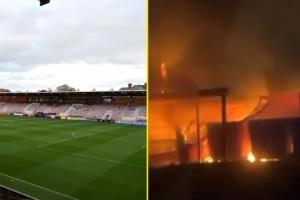 禍不單行！英甲兩俱樂(lè )部主場(chǎng)接連遭遇火災，有一例為人為縱火??