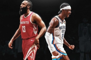 鍵盤(pán)俠|同樣是擅造犯規的進(jìn)攻殺器 但在季后賽巔峰哈登沒(méi)SGA強？