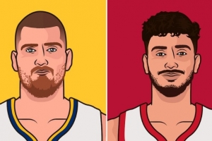 五年級數據對比：申京23.4分10.4板7.4助 約基奇19.9分9.7板7助