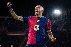 每體：拉菲尼亞已經(jīng)恢復合練，有望復出參加巴薩vs畢巴的西甲聯(lián)賽