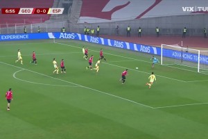 格魯吉亞禁區內手球送點(diǎn)！奧亞薩瓦爾主罰命中！